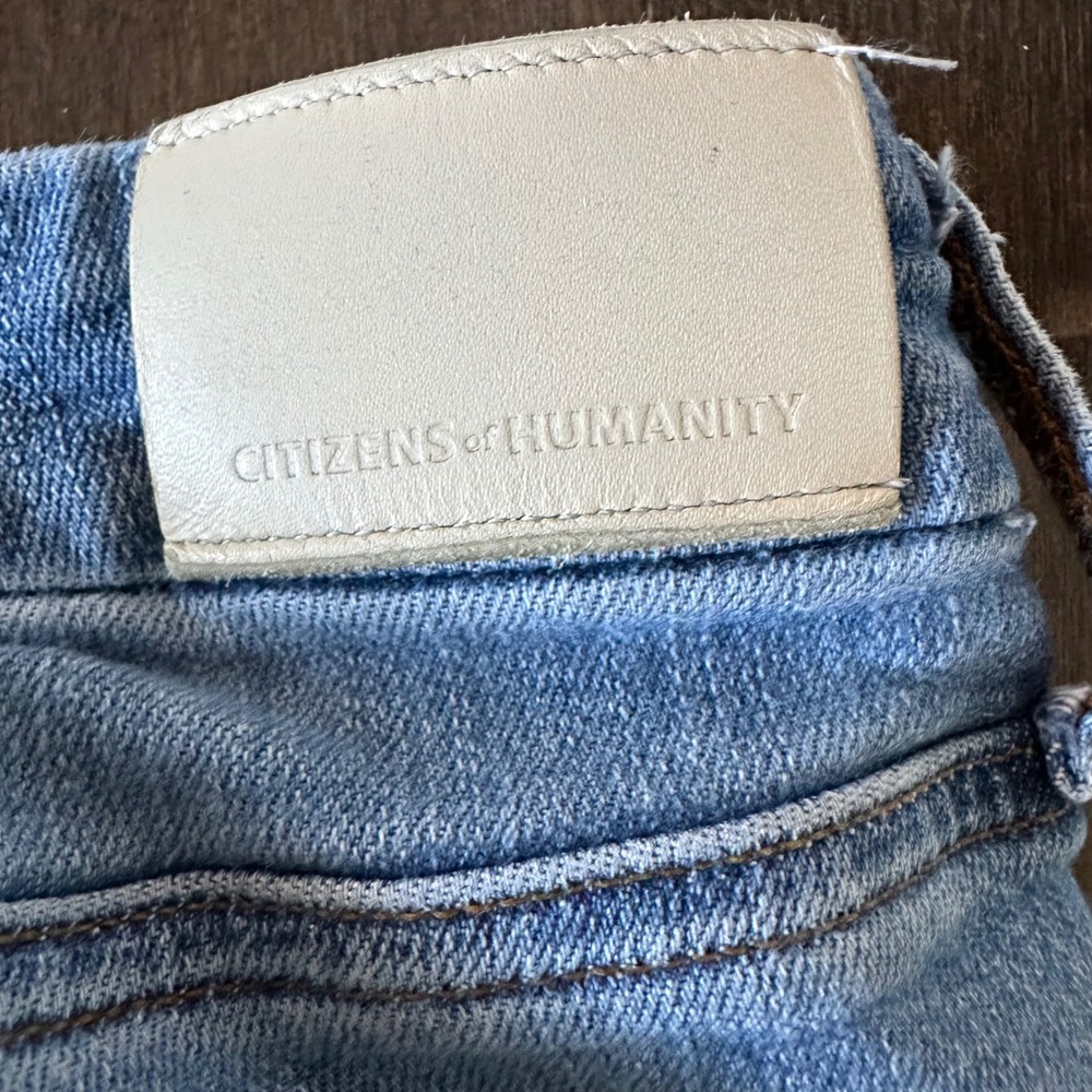 Citizens of Humanity Isola Cropped Bootcut Jeans Stretch Raw‎ Hem 31 - Picture 9 of 9